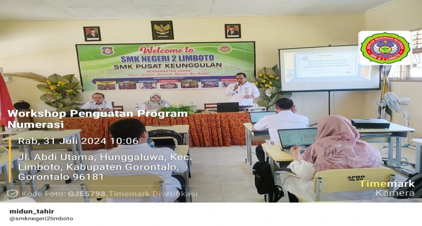 Workshop Penguatan Numerasi Di SMKN 2 Limboto