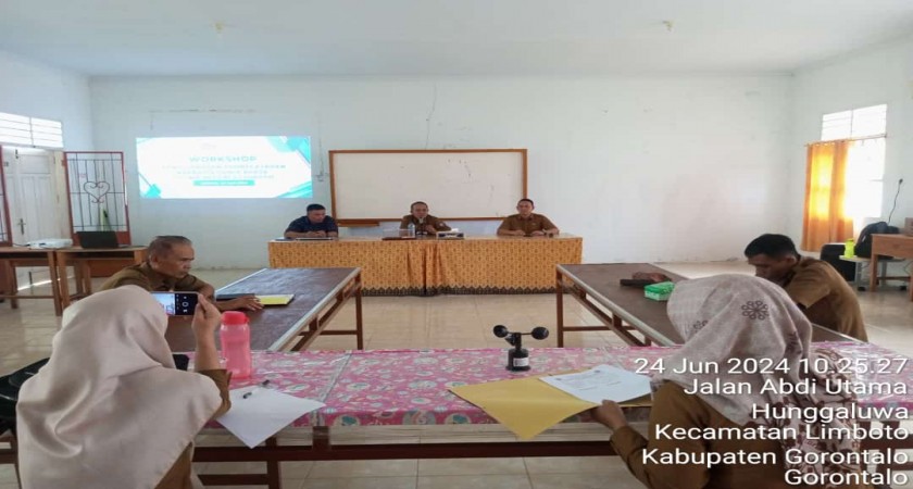 Workshop Penyelarasan Pembelajaran Berbasis Dunia Kerja Di SMKN 2 Limboto tahun 2024